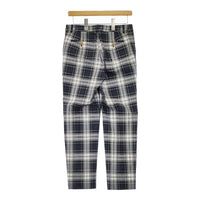 Mackintosh LONDON 未使用品 チェック センタープレススラックス パンツ グリーン ネイビー レディース マッキントッシュ【中古】5-0601G∞