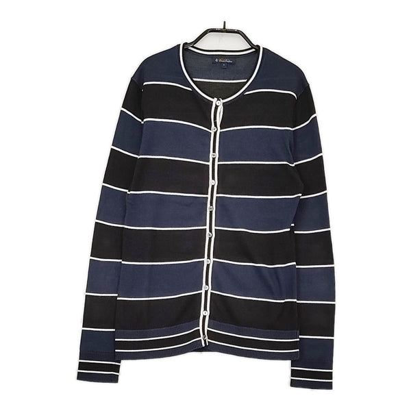 Brooks Brothers アンサンブルニット ノースリーブニット カーディガン ネイビー ブラック レディース ブルックスブラザーズ【中古】5-0509M♪