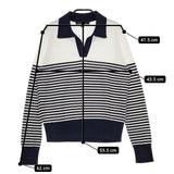 Brooks Brothers プルオーバー ボーダー スーピマコットン ニット ホワイト ネイビー レディース ブルックスブラザーズ【中古】5-0601M∞