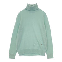 Aquascutum カシミヤ100％ 日本製 セーター ニット ライトグリーン レディース アクアスキュータム【中古】5-1002T∞