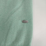 Aquascutum カシミヤ100％ 日本製 セーター ニット ライトグリーン レディース アクアスキュータム【中古】5-1002T∞