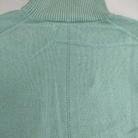 Aquascutum カシミヤ100％ 日本製 セーター ニット ライトグリーン レディース アクアスキュータム【中古】5-1002T∞