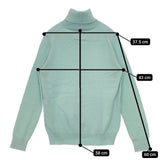 Aquascutum カシミヤ100％ 日本製 セーター ニット ライトグリーン レディース アクアスキュータム【中古】5-1002T∞