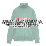 Aquascutum カシミヤ100％ 日本製 セーター ニット ライトグリーン レディース アクアスキュータム【中古】5-1002T∞