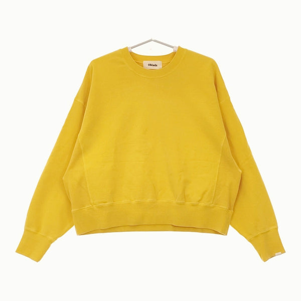 Oblada オブラダ FADE ROBINSWEAT 定価26180円 F2410CU16 クルーネック スウェット イエロー レディース【中古】5-0328M♪