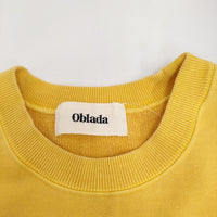 Oblada オブラダ FADE ROBINSWEAT 定価26180円 F2410CU16 クルーネック スウェット イエロー レディース【中古】5-0328M♪