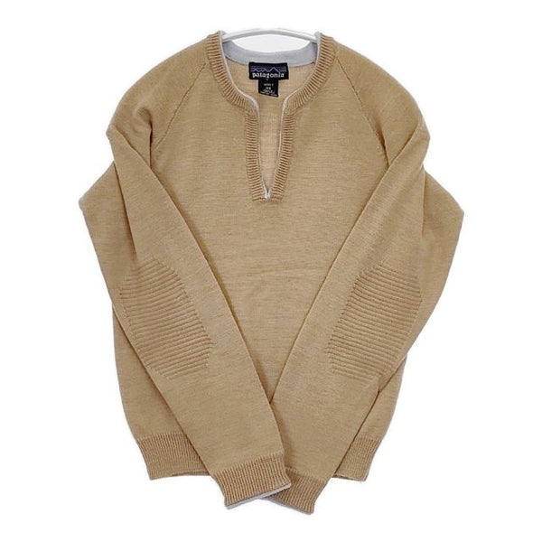 patagonia ウール キーネック 51245 セーター ニット ベージュ レディース パタゴニア【中古】5-1002T∞
