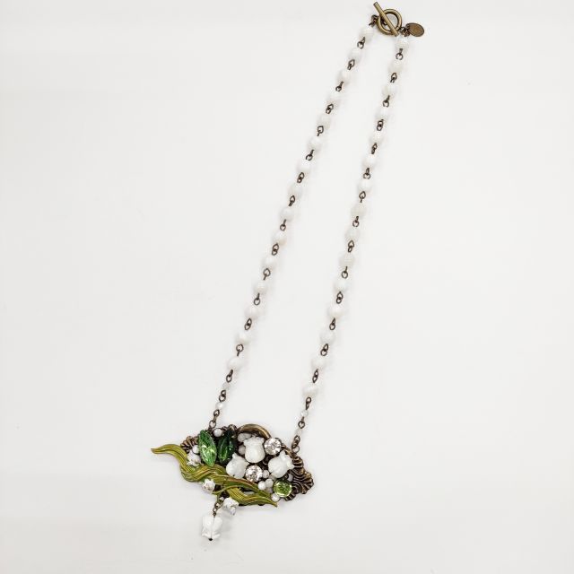 Kanami bijoux すずらん アクセサリー ネックレス グリーン