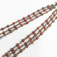 Kanami bijoux ハートネックレス べっこう色 定価33000円 アクセサリー ネックレス ブラウン レディース カナミビジュー【中古】5-0409G◎
