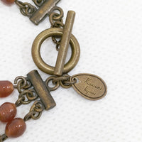Kanami bijoux ハートネックレス べっこう色 定価33000円 アクセサリー ネックレス ブラウン レディース カナミビジュー【中古】5-0409G◎