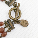 Kanami bijoux ハートネックレス べっこう色 定価33000円 アクセサリー ネックレス ブラウン レディース カナミビジュー【中古】5-0409G◎