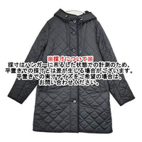 MACKINTOSH PHILOSOPHY フーデッドキルティングコート H5A17-941-09 中綿 裏ボア コート ブラック レディース マッキントッシュフィロソフィー【中古】5-1002A∞