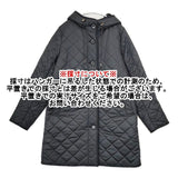 MACKINTOSH PHILOSOPHY フーデッドキルティングコート H5A17-941-09 中綿 裏ボア コート ブラック レディース マッキントッシュフィロソフィー【中古】5-1002A∞