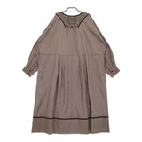 Kelen エンブロイダリー デザインプルオーバーワンピース YERY 定価18920円 LKL22FOP6 ワンピース グレージュ レディース ケレン【中古】5-0509M♪