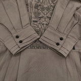 Kelen エンブロイダリー デザインプルオーバーワンピース YERY 定価18920円 LKL22FOP6 ワンピース グレージュ レディース ケレン【中古】5-0509M♪