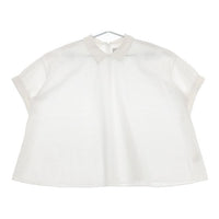 休日と詩 ハニーアップルブラウス portom23051 半袖 ブラウス シャツ ホワイト レディース 休日と詩【中古】5-0612S∞