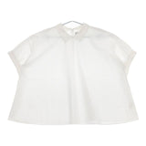 休日と詩 ハニーアップルブラウス portom23051 半袖 ブラウス シャツ ホワイト レディース 休日と詩【中古】5-0612S∞