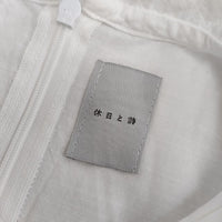 休日と詩 ハニーアップルブラウス portom23051 半袖 ブラウス シャツ ホワイト レディース 休日と詩【中古】5-0612S∞