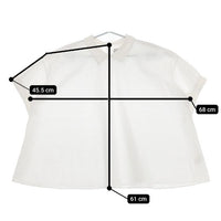 休日と詩 ハニーアップルブラウス portom23051 半袖 ブラウス シャツ ホワイト レディース 休日と詩【中古】5-0612S∞