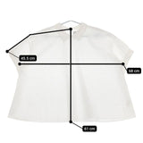 休日と詩 ハニーアップルブラウス portom23051 半袖 ブラウス シャツ ホワイト レディース 休日と詩【中古】5-0612S∞