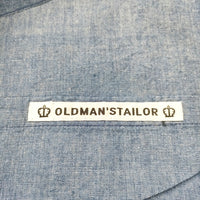 OLDMAN'S TAILOR コットンリネン サイズF エプロン ブルー レディース オールドマンズテーラー【中古】5-0414G◎