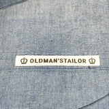 OLDMAN'S TAILOR コットンリネン サイズF エプロン ブルー レディース オールドマンズテーラー【中古】5-0414G◎