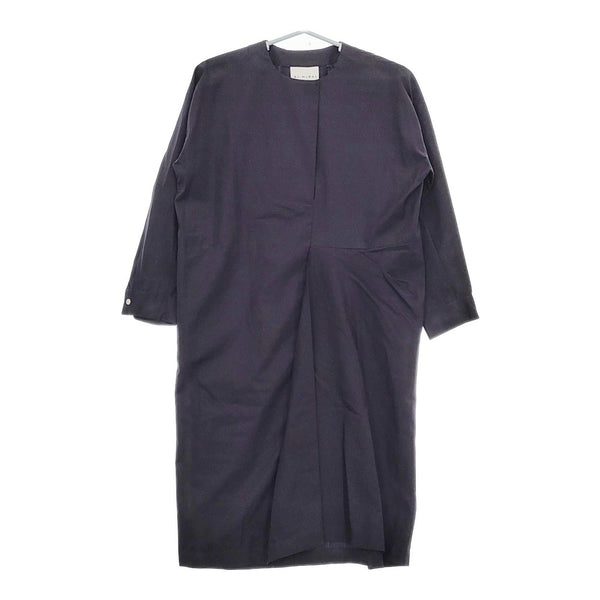 SI-HIRAI タイプライター タック CHSS18-3706 サイズ38 コットン ワンピース ネイビー レディース スーヒライ【中古】5-0412M△