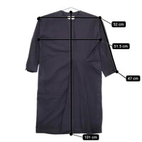 SI-HIRAI タイプライター タック CHSS18-3706 サイズ38 コットン ワンピース ネイビー レディース スーヒライ【中古】5-0412M△