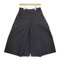 mina perhonen lune コットンシルク ワイドパンツ ガウチョ ts4321 パンツ ブラック レディース ミナペルホネン【中古】5-0412M△