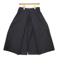mina perhonen lune コットンシルク ワイドパンツ ガウチョ ts4321 パンツ ブラック レディース ミナペルホネン【中古】5-0412M△