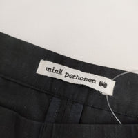 mina perhonen lune コットンシルク ワイドパンツ ガウチョ ts4321 パンツ ブラック レディース ミナペルホネン【中古】5-0412M△