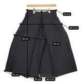 mina perhonen lune コットンシルク ワイドパンツ ガウチョ ts4321 パンツ ブラック レディース ミナペルホネン【中古】5-0412M△
