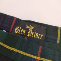 Glen Prince キルトスカート 巻きスカート スコットランド製 チェック柄 ウール スカート グリーン ネイビー 多色 レディース グレンプリンス【中古】5-0412M△