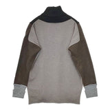gasa 刺繍 ロゴ ウールアンゴラ セーター ニット ブラック ブラウン グレージュ レディース ガサ【中古】5-1002T∞