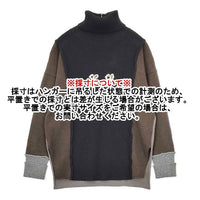 gasa 刺繍 ロゴ ウールアンゴラ セーター ニット ブラック ブラウン グレージュ レディース ガサ【中古】5-1002T∞