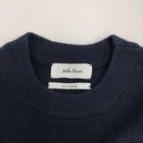 Mila Owen ウールブレンドクルードロップニットワンピース 羊毛 サイズ0 ワンピース 22AW ネイビー レディース ミラオーウェン【中古】5-1008T♪