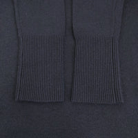 Mila Owen ウールブレンドクルードロップニットワンピース 羊毛 サイズ0 ワンピース 22AW ネイビー レディース ミラオーウェン【中古】5-1008T♪