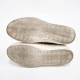 HENRY BEGUELIN ハイカットレザースニーカー オミノ刺繍 革 スニーカー ベージュ レディース エンリーベグリン【中古】5-1203G◎