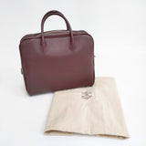 ARTS&SCIENCE Short handle bowling bag M レザーハンドバッグ 革 ボストン ボストンバッグ ボルドー レディース アーツ&サイエンス【中古】5-0409G◎
