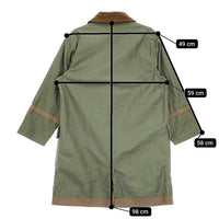 or Slow/fennica PYRO COAT パイロコート サイズ0 ミリタリーコート カーキ レディース オアスロウ/フェニカ【中古】5-0328M♪
