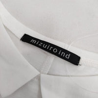 mizuiro-ind プルオーバー 襟付きカットソー ブラウス シャツ ホワイト レディース ミズイロインド【中古】5-0612S∞