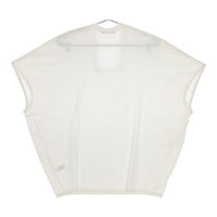 mizuiro-ind スクエアネック ノースリーブ Ｔシャツ カットソー オフホワイト レディース ミズイロインド【中古】5-0612S∞