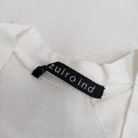 mizuiro-ind スクエアネック ノースリーブ Ｔシャツ カットソー オフホワイト レディース ミズイロインド【中古】5-0612S∞