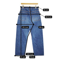 Ordinary fits/BIG MAC ストレート サイズS デニムパンツ ブルー レディース オーディナリーフィッツ/ビッグマック【中古】5-0328G♪