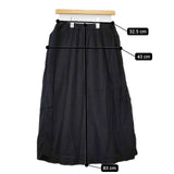 ARMEN インド製 コットン インド製 ガーゼ ロングスカート ブラック レディース アーメン【中古】5-0601M∞