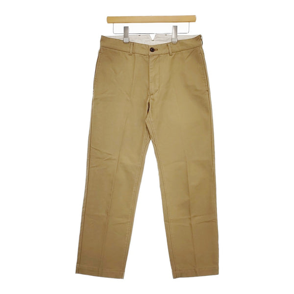 Ordinary fits コットン サイズ30 センタープレス パンツ ベージュ レディース オーディナリーフィッツ【中古】5-0412G△