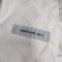 Ordinary fits コットン サイズ30 センタープレス パンツ ベージュ レディース オーディナリーフィッツ【中古】5-0412G△