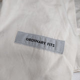 Ordinary fits コットン サイズ30 センタープレス パンツ ベージュ レディース オーディナリーフィッツ【中古】5-0412G△