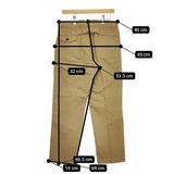 Ordinary fits コットン サイズ30 センタープレス パンツ ベージュ レディース オーディナリーフィッツ【中古】5-0412G△