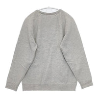 WILLIAM LOCKIE ラムウール ロゴ スコットランド製 セーター ニット グレー レディース ウィリアムロッキー【中古】5-1009T∞